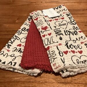 Rachel Zoe Valentine Kitchen Towels - set of 3